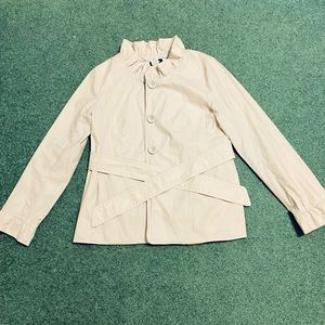 Fall or spring light jacket.  Light tan.  Jcrews.